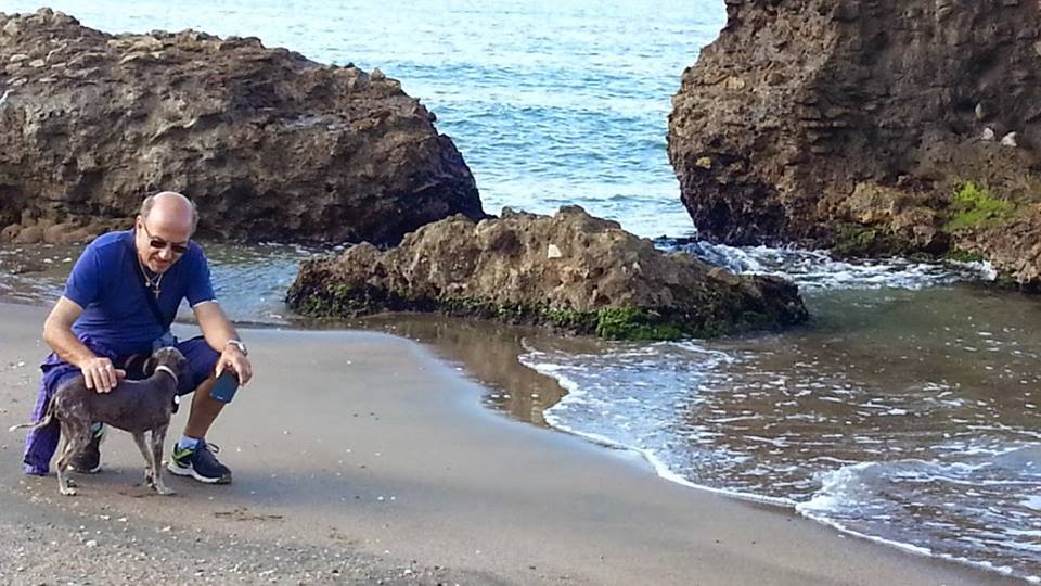 Gianni sulla riva sud di Ladispoli